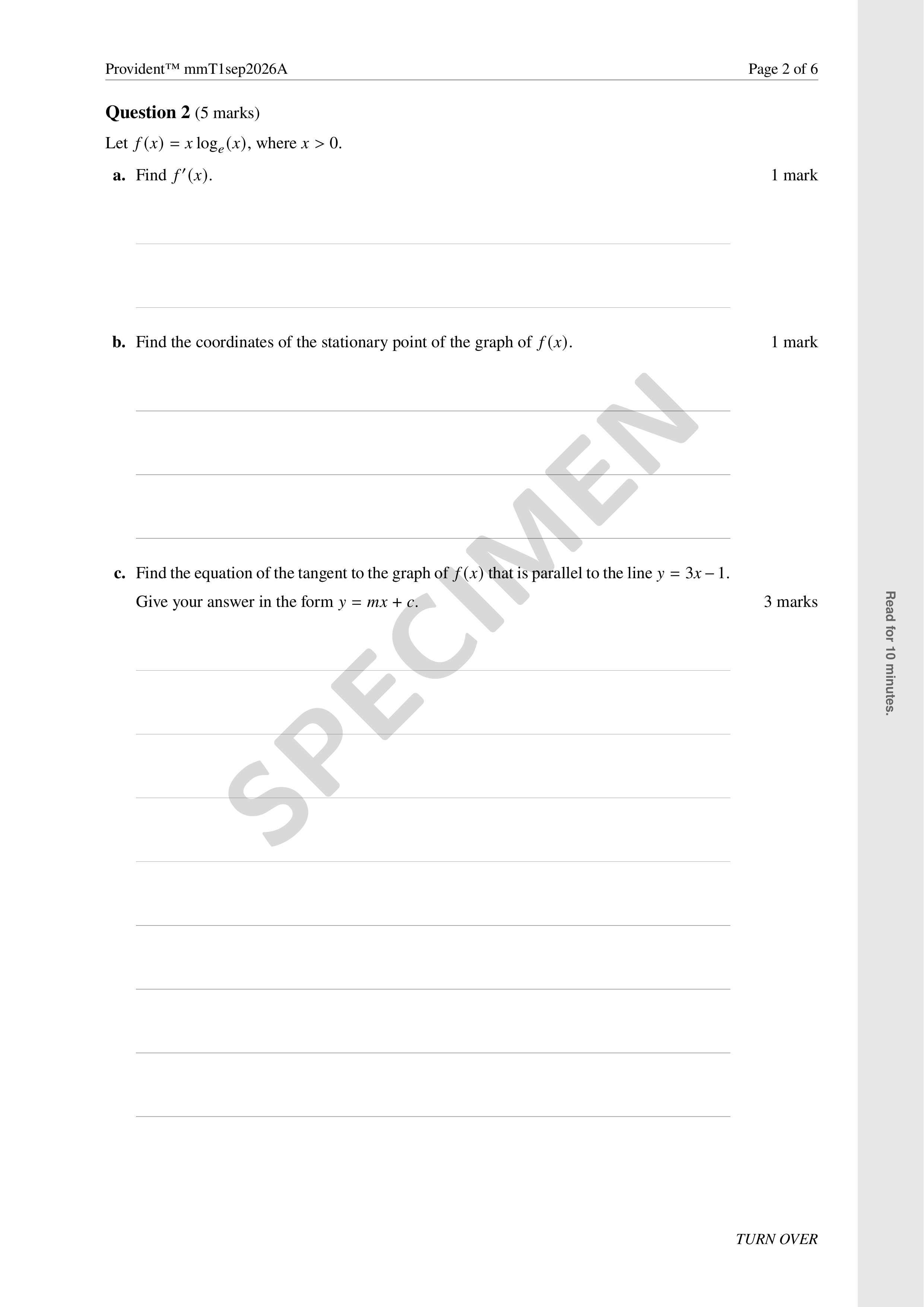 Sample paper, page 2 of 6